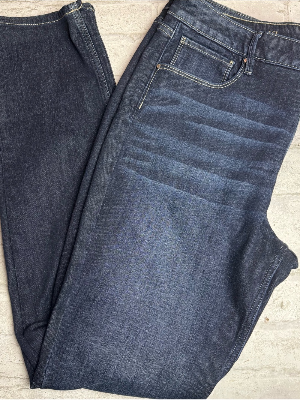 WHBM White House Black Market The Sculpt Slim Jeans 14L Blue Dark Wash NEW NWOT😍
